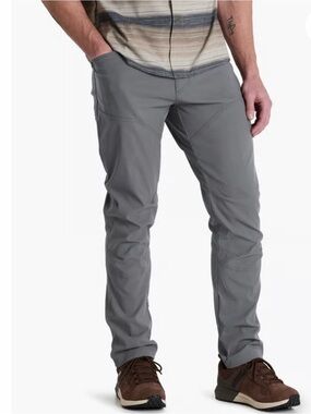 Kuhl Men's Renegade Rock Pant Gray 32x32 Tapered, stretch performance fabric